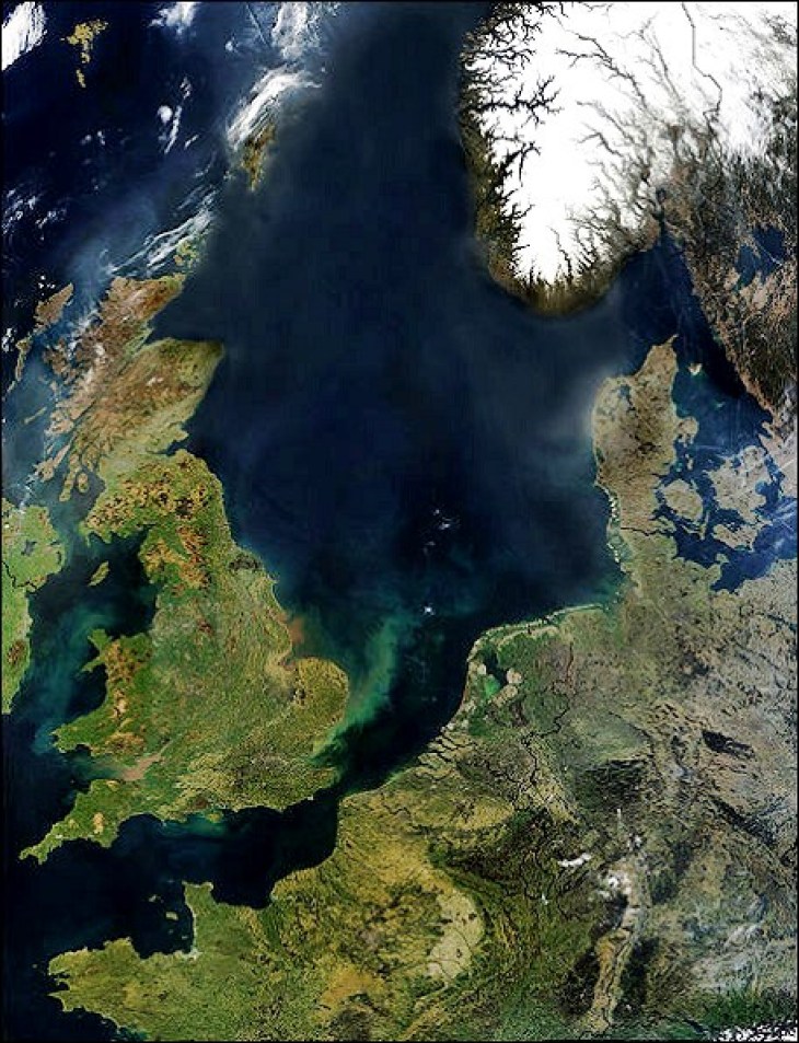 North Sea & adjacent areas (courtesy of NASA) Northsea/NASA